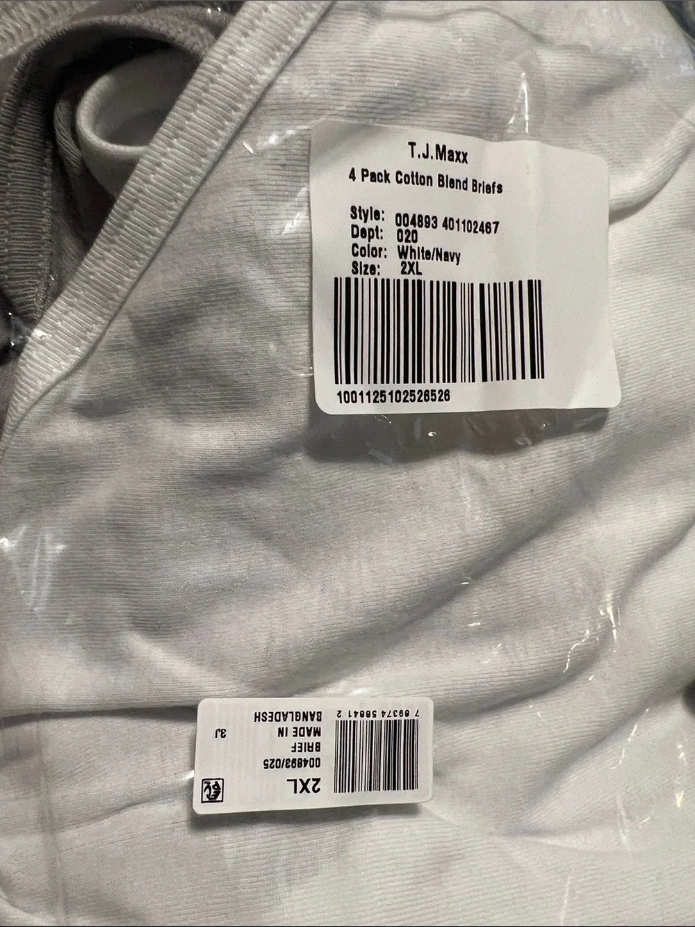 NWT JOCKEY 4pk cotton blend briefs